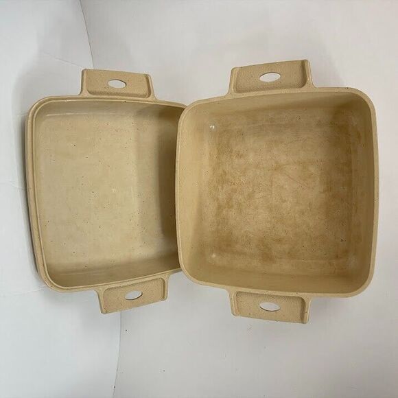 LittonWare Microwave Cookware 1.5 Qt Casserole Square Dish 39272 Lid 39271 Vtg - Picture 1 of 5